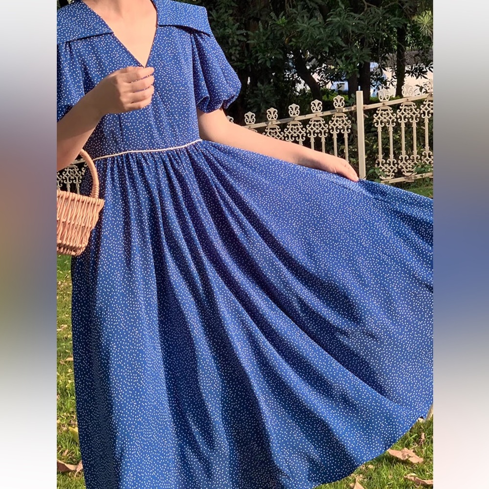 French style midi dress - Picture 2 of 2